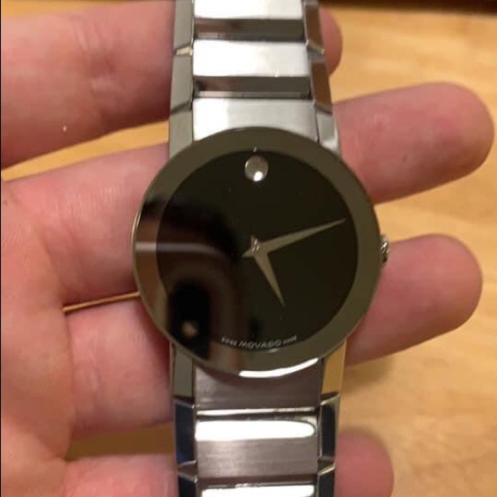 Movado Sapphire w Black Dial